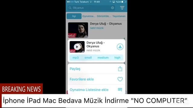 İOS Tüm Sistemde Çalışan Ücretsiz Müzik İndirme Programı | NO COMPUTER смотреть онлайн