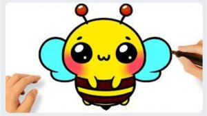 КАК ЛЕГКО НАРИСОВАТЬ МИЛУЮ ПЧЕЛКУ 🐝❤️