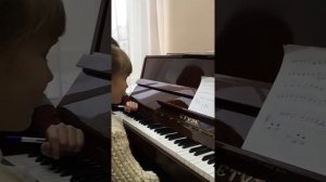 Фортепиано  Работа с начинающими  Костяева Лиза 7 лет первый класс