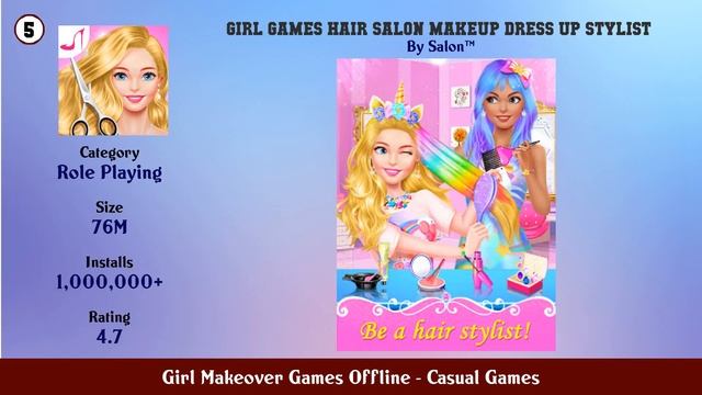 Top 10 Girl Makeover Games Offline Android Games смотреть онлайн