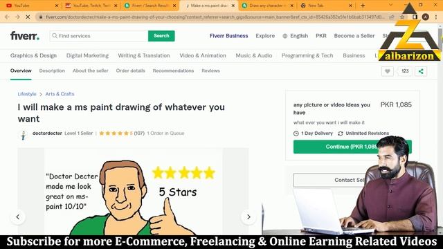 Drawing Banaye Pese Kamaye | MS Paint Work on Fiver Earn 5$ to 25$ | Earn Money Online | Albarizon смотреть онлайн
