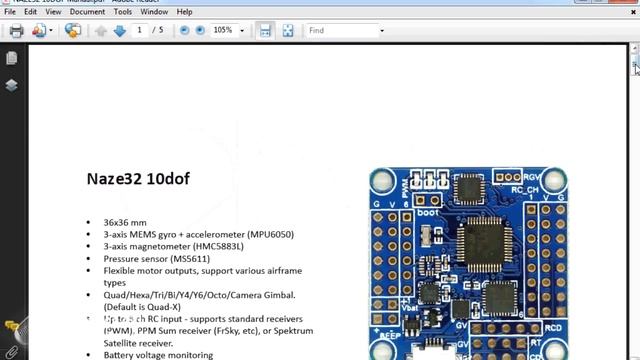 Flip32 Flight Control Board: Overview, Cleanflight install and comparison with Naze32 смотреть онлайн