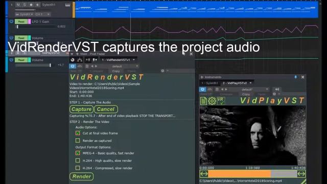 PreSonus Studio One: dub soundtrack on to video using VidPlayVST & VidRenderVST смотреть онлайн