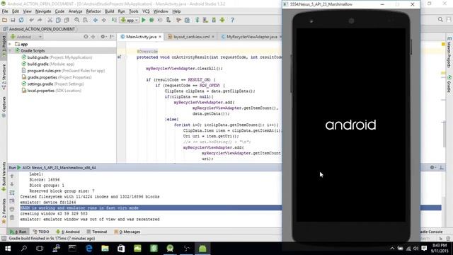 Create Marshmallow Emulator in Android Studio AVD Manager смотреть онлайн