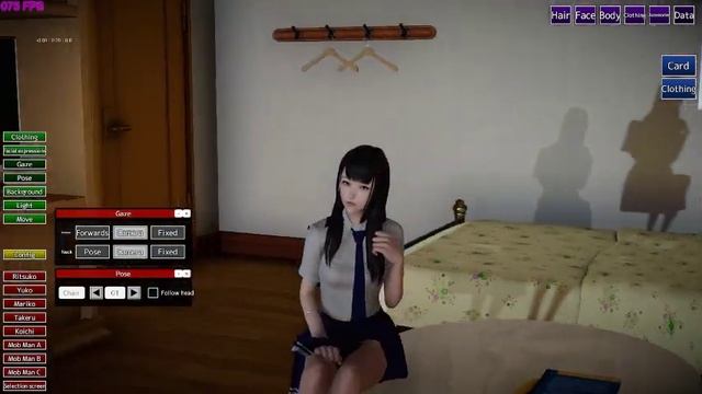 Illusion PlayHome Character Card - Asian Schoolgirl 001