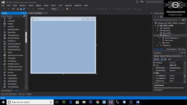 01 | Introduction To Winforms C# | Windows Forms Application Using Csharp | Winforms C# (Hindi/Urdu