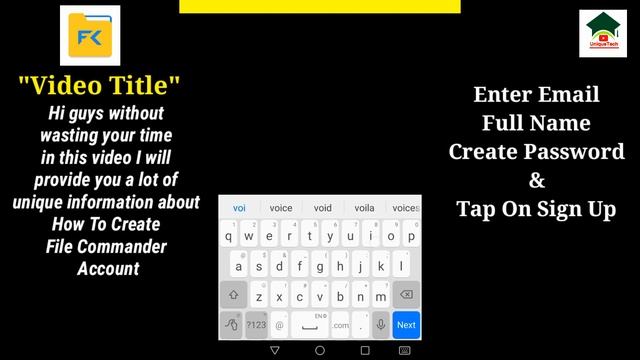 How to create file commander manager and cloud account||File commander account create||Unique tech смотреть онлайн
