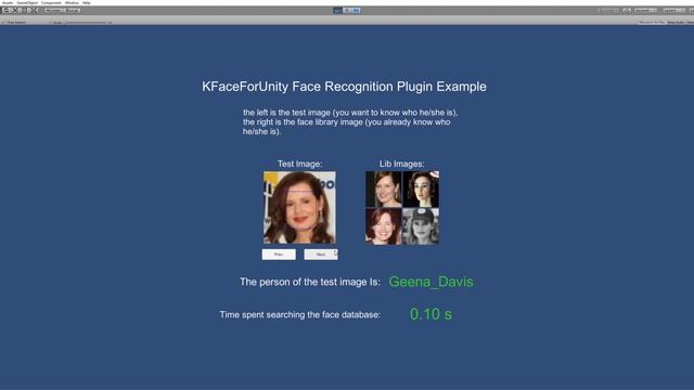 KFaceForUnity Offline Face Recognition Plugin for Unity(Windows) смотреть онлайн