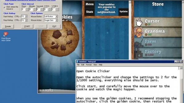 How to download / install / use the best autoclicker for Cookie Clicker.