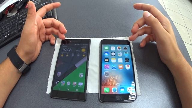 Sony Xperia Z5 Premium vs Iphone 6s Plus - Comparatie in Lb Romana смотреть онлайн