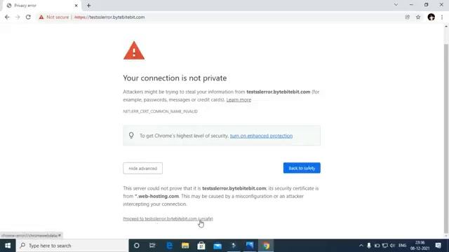 Your Connection is Not Private | NET::ERR_CERT_COMMON_NAME_INVALID | How to Fix Your Connection смотреть онлайн