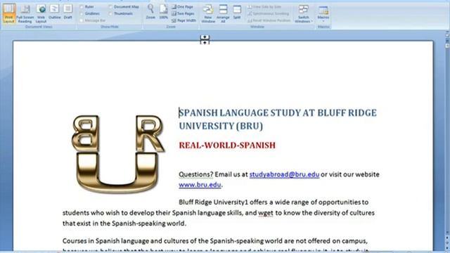 001 - Using the zoom feature in Microsoft Word '07 for Windows смотреть онлайн