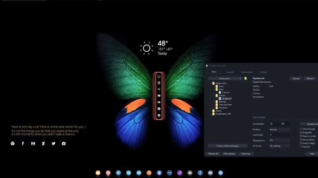 Customize windows 11 ✅ Rainmeter Skins ✅ Rainmeter Tutorial смотреть онлайн