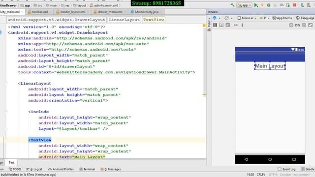 DrawerLayout in Android смотреть онлайн