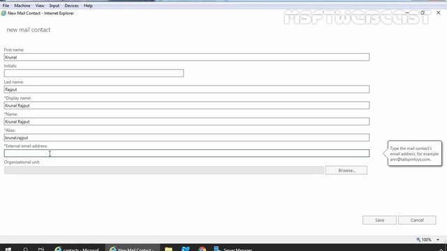 12. Create Mail-Enabled Contact in Exchange 2019 смотреть онлайн