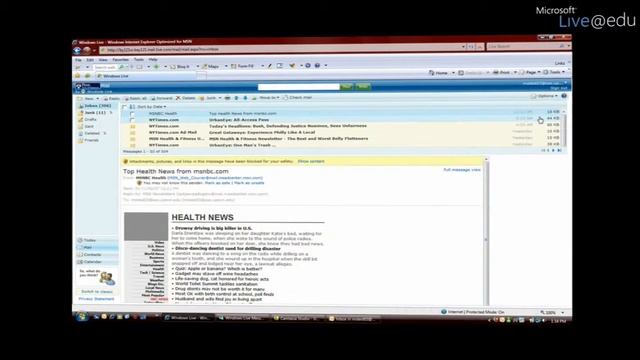 Windows Live Hotmail - Customization Features смотреть онлайн