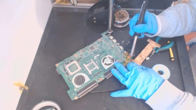 Asus n550j Laptop repair fix power jack problems broken dc socket input port смотреть онлайн