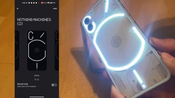 Nothing Phone 1 Led's Android 13 Ringtones & Notification Demonstration
