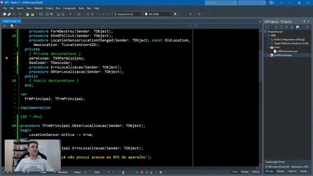 Trabalhando com os recursos do GPS em sua aplicação com Delphi смотреть онлайн