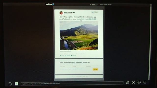 Twitter app in Windows 8 смотреть онлайн