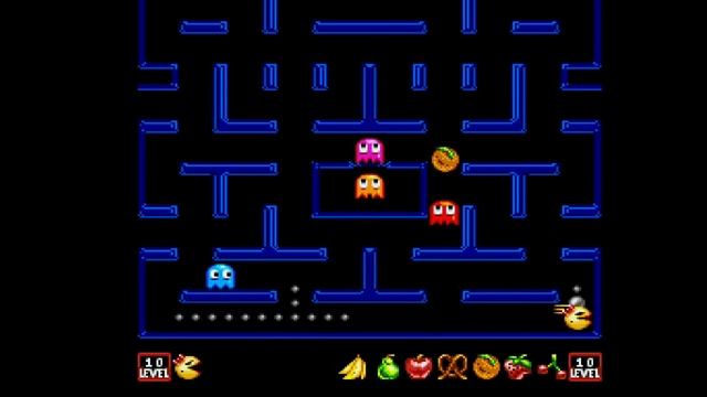 Ms. Pac-Man for SNES emulated. High Score: 85,190. Booster On, Crazy, Mini, Start Level 4. смотреть онлайн