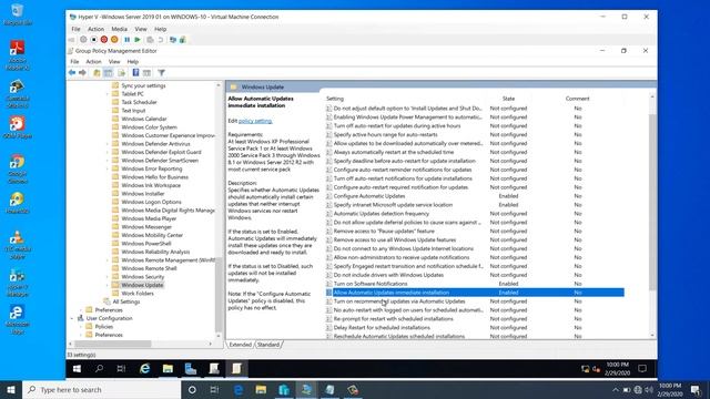 WSUS Server Configured on windows server 2019 part 2 смотреть онлайн