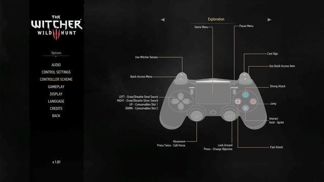 The Witcher 3: Wild Hunt - Options: Audio, Dual Shock 4 Controller Button Layout, Display, Language смотреть онлайн