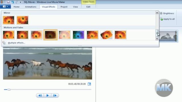 Windows Live Movie Maker: Adding Visual Effects смотреть онлайн