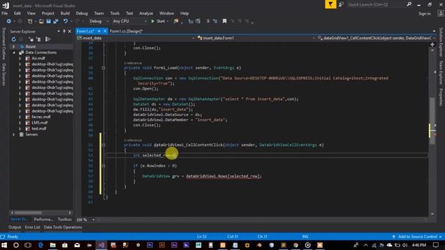 c# windows form tutorial Display datagridview selected row value in text-box смотреть онлайн
