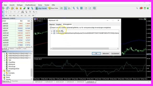 MQL5 TUTORIAL GRUNDLAGEN - 119 MYFXBOOK INSTALLATION UND FEHLERBEHEBUNG смотреть онлайн