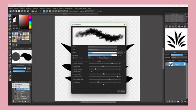 Grass Brushes tutorial on medibang paint pro (Windows) | easy tutorial for beginner смотреть онлайн