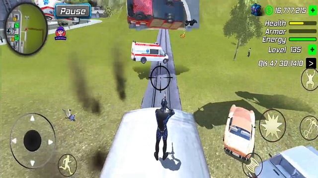 Black Hole Ninja Rope Hero Vegas Crime Simulator New #48 - Android Gameplay смотреть онлайн