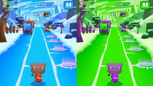 Talking Tom Hero Dash - Tom - 2 x - Gameplay, Android - LILU смотреть онлайн