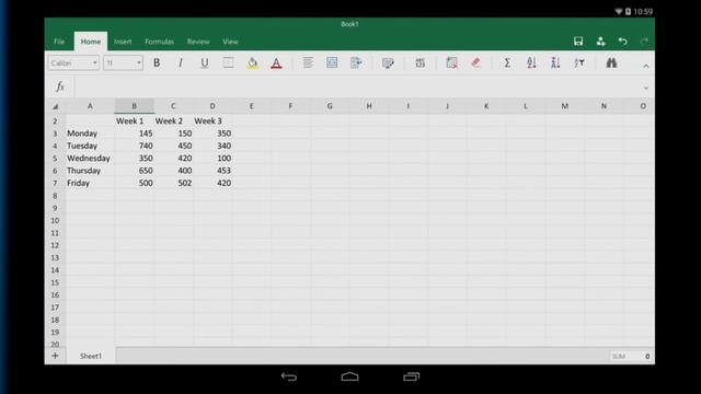 Excel for Android tablet Getting started смотреть онлайн
