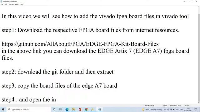installation of FPGA board files in vivado tool смотреть онлайн