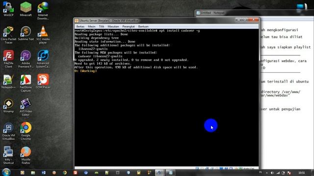Configure WebDav Ubuntu Server 17.04 In VirtualBox