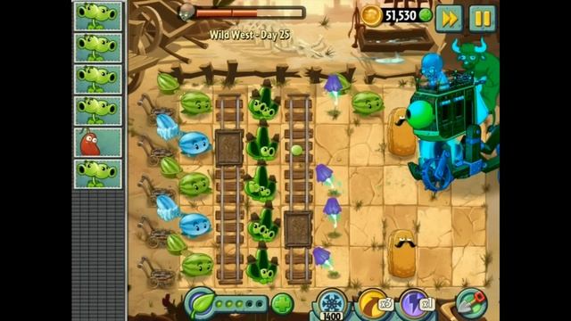 Plants vs. Zombies 2: Zombot War Wagon (Dr. Zomboss wild west boss) смотреть онлайн