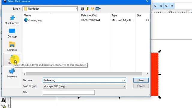 How to save your work in Inkscape in windows-Document Properties смотреть онлайн