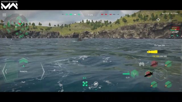 CN Type 096 - using New Missile RBS-15 & New Torpedo Black Shark - Modern Warships смотреть онлайн