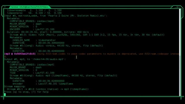 Terminal linux extraer audio facil y rapido de un video con ffmpeg смотреть онлайн