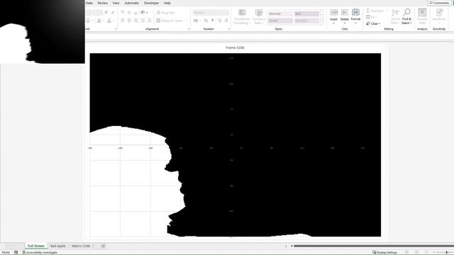 Bad apple but graphed in Excel смотреть онлайн