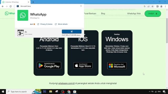 CARA DOWNLOAD DAN INSTAL APLIKASI WHATSAPP DI LAPTOP ATAU PC смотреть онлайн