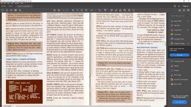 Let's Play Phantasie 1 (Apple II Old-School CRPG) - Ep. 0 - *IMPORTANT* Manual Rules & Systems! :) смотреть онлайн