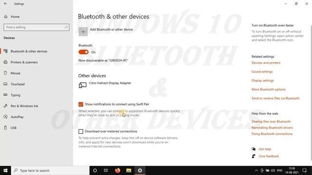 Windows 10 Bluetooth & Other Devices || Connect Bluetooth and Other Devices like WiFi Display to PC смотреть онлайн