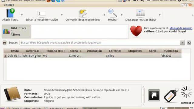 Programa para meter libros en un eBook!! Calibre e смотреть онлайн