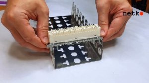 68160 Плинт LSA Profil  размыкаемый, ABS, 10 пар, медные контакты, универсальный, NETKO Optima