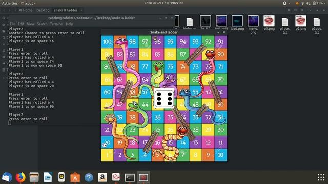 snake & ladder project using SDL2 & C смотреть онлайн