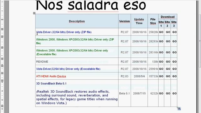 descargar driver para Windows XP y Vista смотреть онлайн