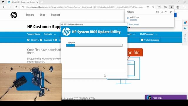 HP Envy TouchSmart - brak obrazu, uszkodzony bios смотреть онлайн