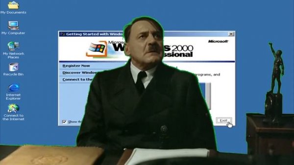 Hitler is Informed he´s installed on Windows 2000